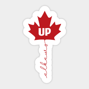 Elbows Up Sticker